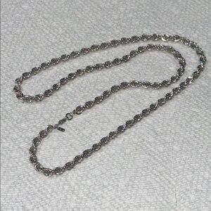 Silver Rope Chain Necklace